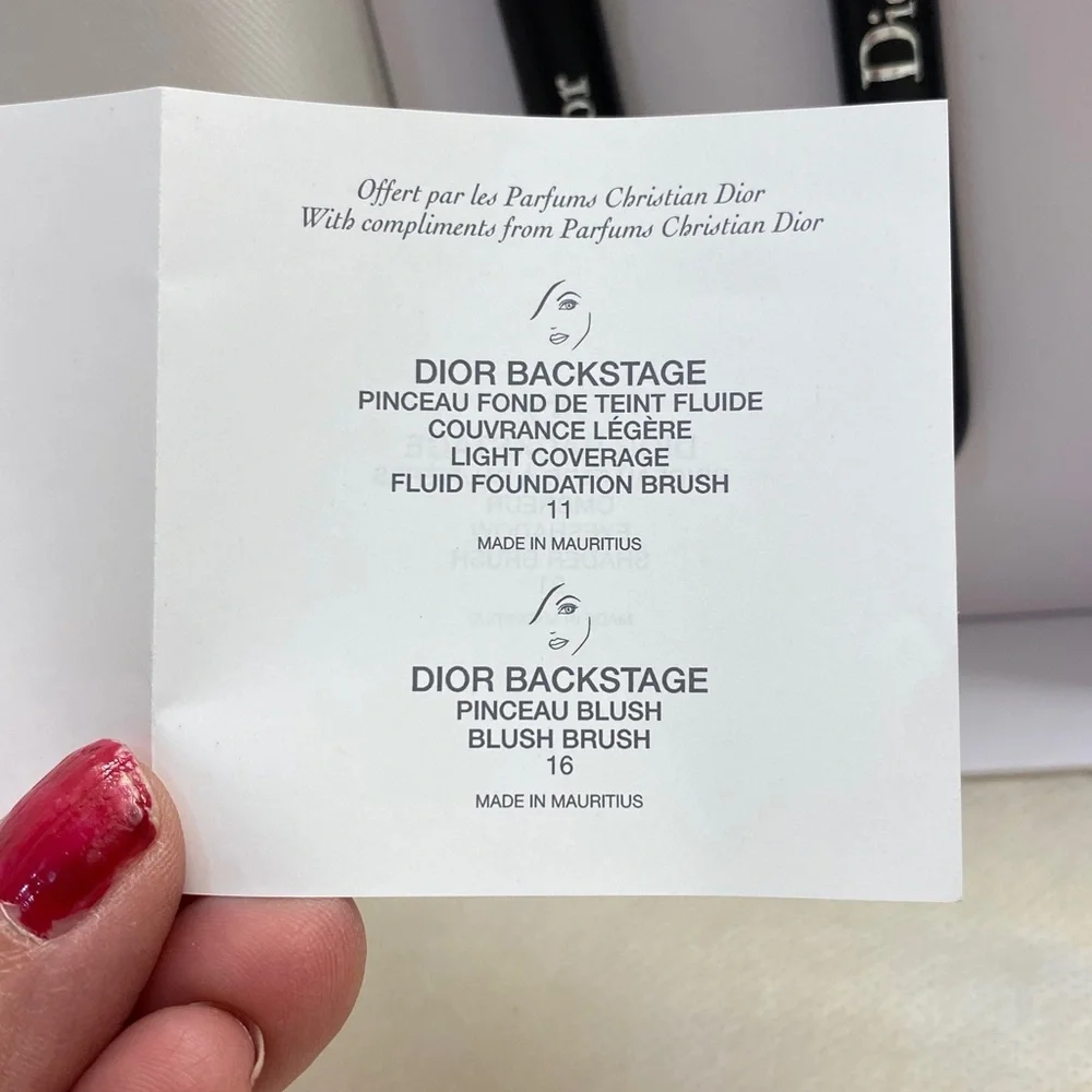 Dior Beauty Brush Set in Case-NIB